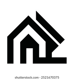 Icono de logotipo de agente inmobiliario Abstractas: diseño de Vector versátil para alquileres de propiedades, ventas, limpieza de casas, seguridad del hogar y subastas de bienes raíces. Perfecto para la construcción y servicios relacionados con la propiedad