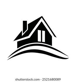 Icono de Logotipo de Agente Inmobiliario Abstractas - Diseño de Vectores para Alquiler de Bienes Raíces, Venta, Limpieza de Casas, Seguridad del Hogar y Subastas. Concepto de Logo de Construcción.