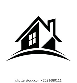 Icono de Logotipo de Agente Inmobiliario Abstractas - Diseño de Vectores para Alquiler de Bienes Raíces, Venta, Limpieza de Casas, Seguridad del Hogar y Subastas. Concepto de Logo de Construcción.