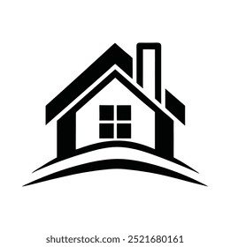 Abstract Real Estate Agent Logo Icon - Vector Design for Real Estate Rent, Sale, House Cleaning, Home Security, and Auctions. Building Logo Concept.