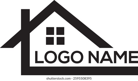 Abstract real estate agent logo icon vector design. Rent, sale of real estate vector logo, House cleaning, home security, real estate auction. Vector building logo concept.