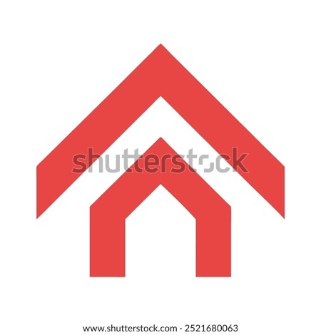 Abstract Real Estate Agent Logo Icon - Vector Design for Real Estate Rent, Sale, House Cleaning, Home Security, and Auctions. Building Logo Concept.
