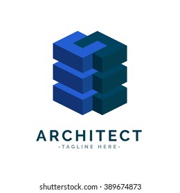 Abstract Real Estate Building Construction logo sign vector template design