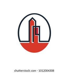 Abstract Real Estate and Business Logo Symbol Sign 