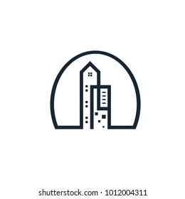 Abstract Real Estate and Business Logo Symbol Sign 