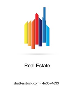 abstract real estate city circuit business background