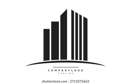 Gráfico de vetor de construção imobiliária abstrata
