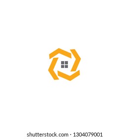 abstract real estate logo