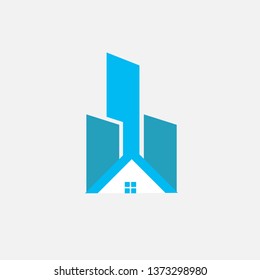 Abstract Real Estate Logo Design. House logo for your company.