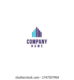 abstract real estate logo on a white background