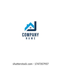 abstract real estate logo on a white background