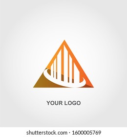 abstract real estate logo vector template design
