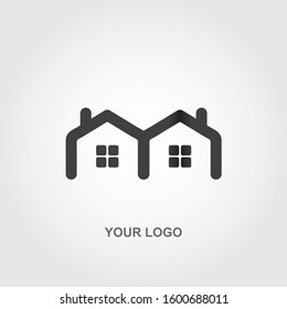 abstract real estate logo vector template design