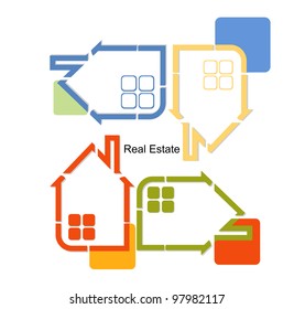 abstract real estate vector