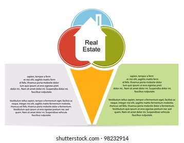 Abstract real estate vector background