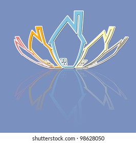 Abstract real estate vector background