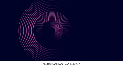 Abstract realistic 3d blue cylinder pedestal podium with Sci-fi dark blue abstract room with semi circle glowing neon lighting scene. Vector 