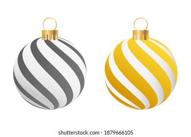 Abstract realistic 3D Christmas balls background vector illustration