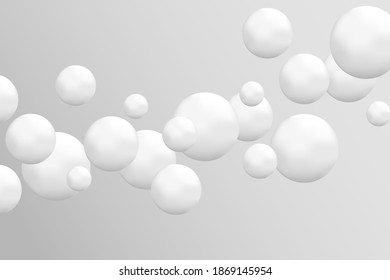 Abstract realistic 3D circles background vector illustration 