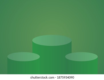 Abstract realistic 3D pedestal for your designs background vector illustration