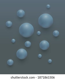 Resumen de formas 3D realistas ilustración vectorial de fondo