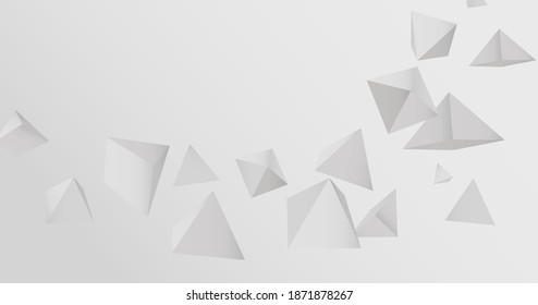 Resumen de formas 3D realistas ilustración vectorial de fondo