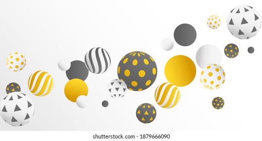 Abstrakte realistische 3D-Formen, Hintergrund, Vektorgrafik
