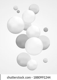 Resumen de formas 3D realistas ilustración vectorial de fondo