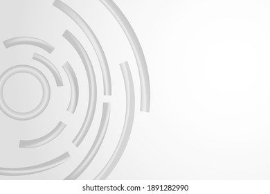 Abstract realistic 3D shapes background vector illustration