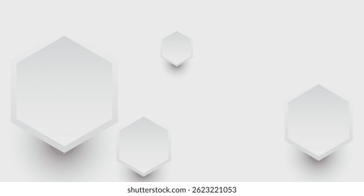 Fondo realista abstracto con objeto hexagonal