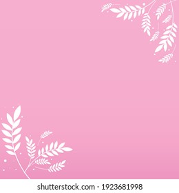 Abstract realistic background template with flowers - Vector illustration