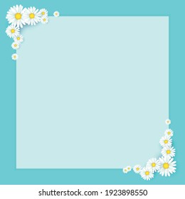 Resumen de plantilla de fondo realista con flores - Ilustración vectorial