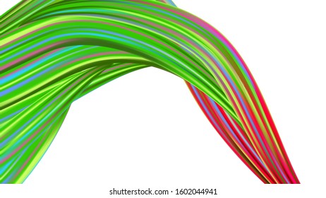 Abstract Realistic Creative Neon Pink, Blue, Violet Background. Minimal Watercolor Layout. Modern Digital Pattern with Rainbow Brush Strokes. Light Template for Cover, Poster, Banner, Greeting Card.