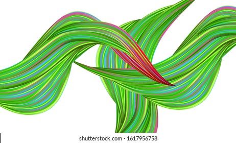Abstract Realistic Creative Neon Pink, Blue, Violet Background. Light Template for Cover, Poster, Banner, Greeting Card. Minimal Watercolor Layout. Modern Digital Pattern with Rainbow Brush Strokes.