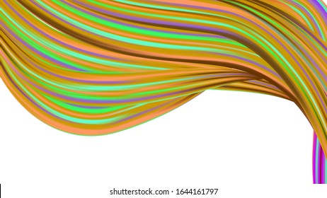 Abstract Realistic Creative Neon Pink, Blue, Violet Background. Minimal Watercolor Layout. Modern Digital Pattern with Rainbow Brush Strokes. Light Template for Cover, Poster, Banner, Greeting Card.