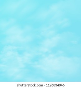 Abstract of realistic group of clouds on blue sky background, illustration vector eps10