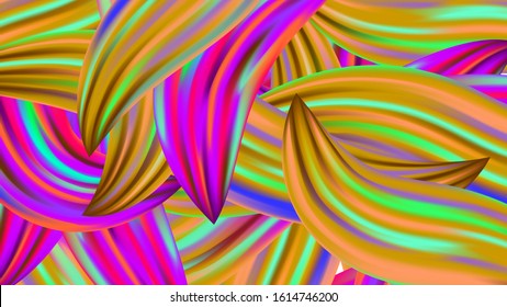 Abstract Realistic Light Template for Cover, Poster, Banner, Greeting Card. Minimal Watercolor Layout. Modern Digital Pattern with Rainbow Brush Strokes. Creative Neon Pink, Blue, Violet Background.