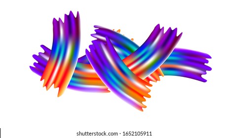 Plantilla de luz realista abstracta para tapa, afiche, cartel, tarjeta de saludo.Fondo Creativo Neon Rosa, Azul, Violeta. Diseño de color de agua mínimo.Patrón digital moderno con pincel arco iris.