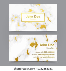 Abstract realistic marble stone texture cards design. Vector illustration