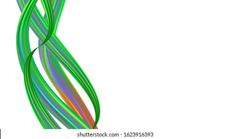 Abstract Realistic Minimal Watercolor Layout. Modern Digital Pattern with Rainbow Brush Strokes. Light Template for Cover, Poster, Banner, Greeting Card. Creative Neon Pink, Blue, Violet Background.