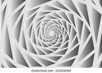Abstract Realistic Optical Illusion Background 