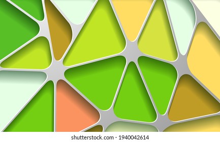 Abstract realistic paper decoration. Vector Illustration