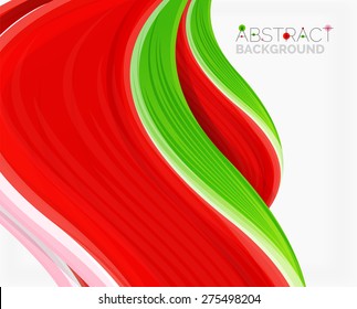 Abstract realistic solid wave background. Vector illustration