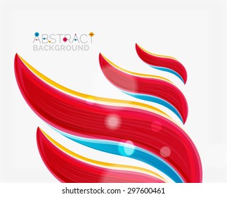 Fundo abstrato realista da onda sólida. Ilustração vetorial