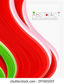 Abstract realistic solid wave background. Vector illustration