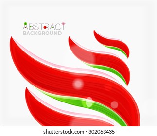 Abstract realistic solid wave background. Vector illustration