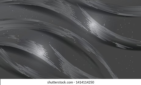 Abstract realistic tab of grey stripes with shadow on dark grey background. Size ratio 1920x1080 px. EPS10, vector and illustration.