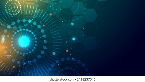 Abstract realistic technology particle background vector design in eps 10