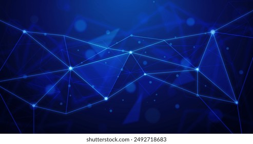 Abstractas diseño de Vector de fondo de partículas de tecnología realista en eps 10