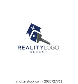 Abstract reality vector home logo design, key vector logo design, home sell, home buy, reality buy vector logo design.